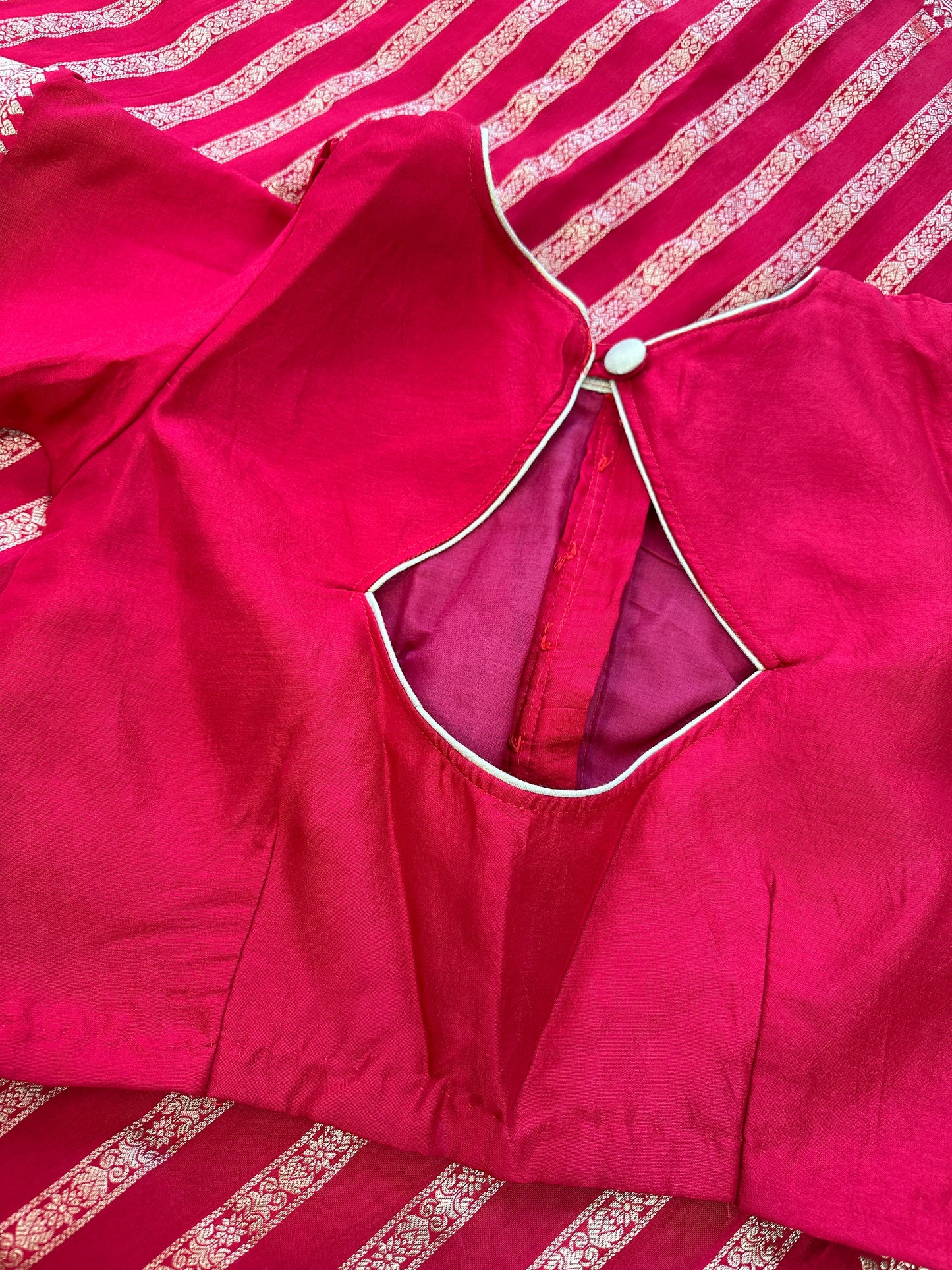 Banarse Red Silk Saree