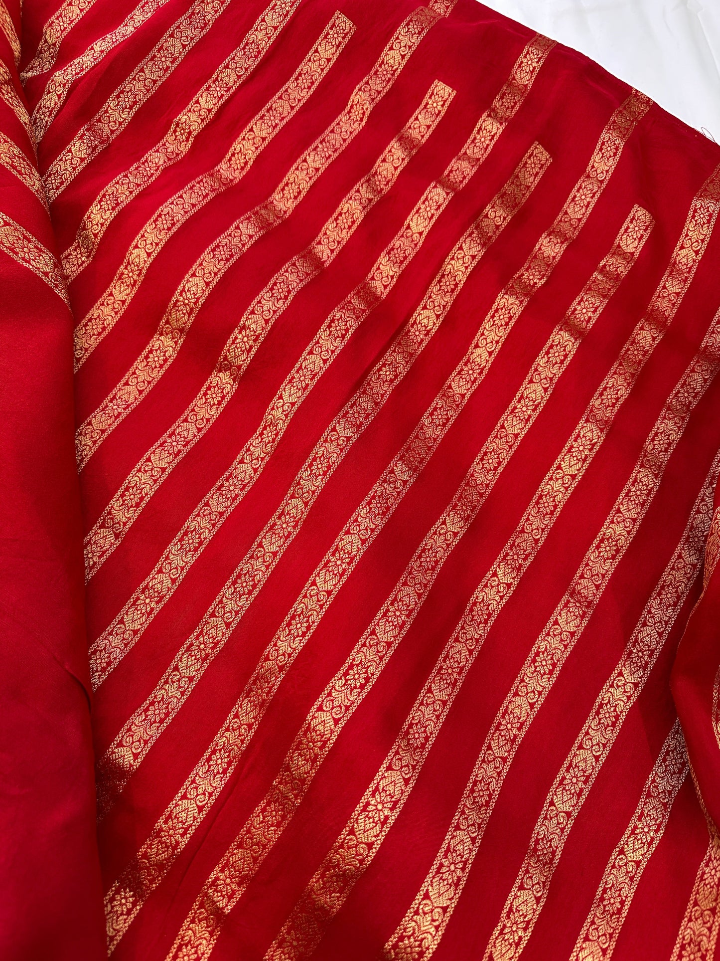 Banarse Red Silk Saree