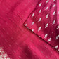 Maroon Crepe Silk Saree