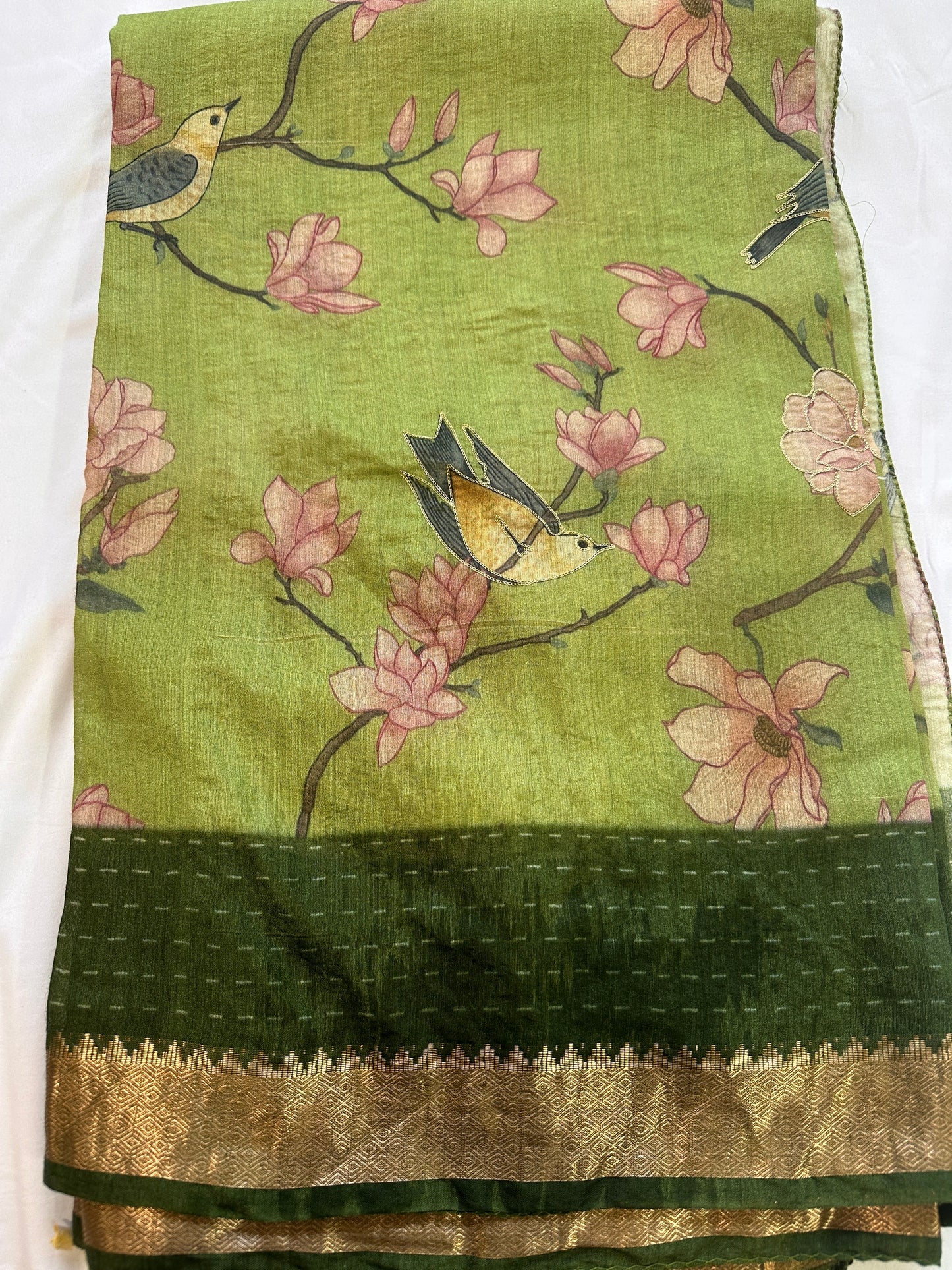 Pure Tussar Printed Saree