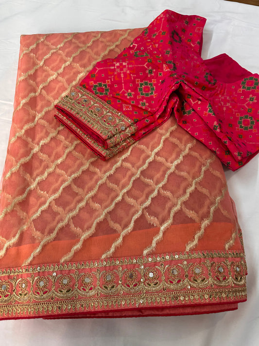 Tissue Organza Saree