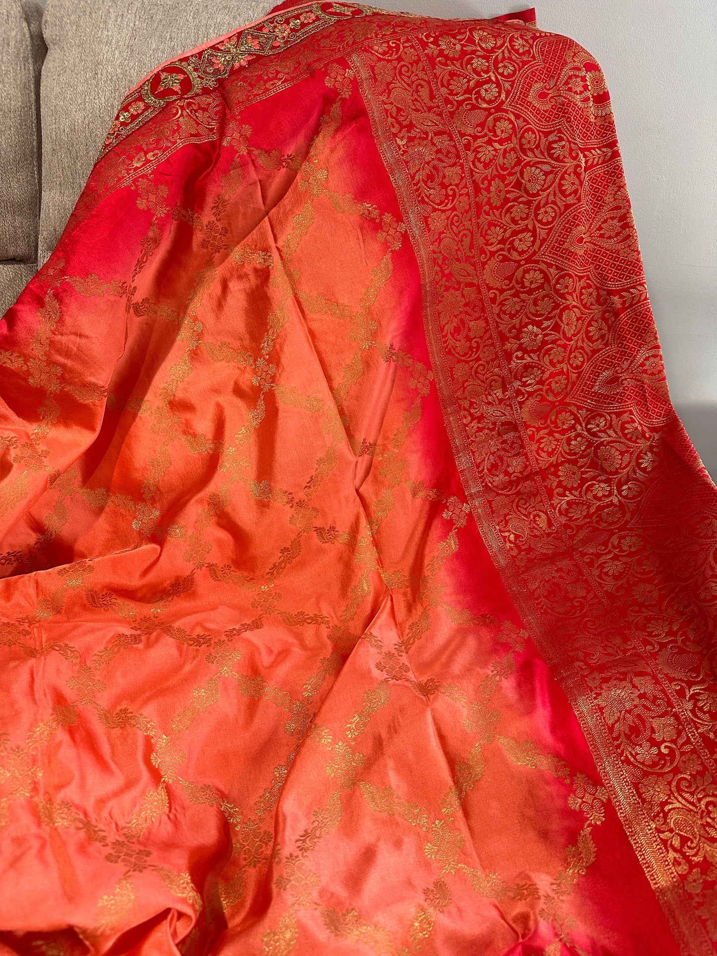 Banarsee Satin Silk Saree
