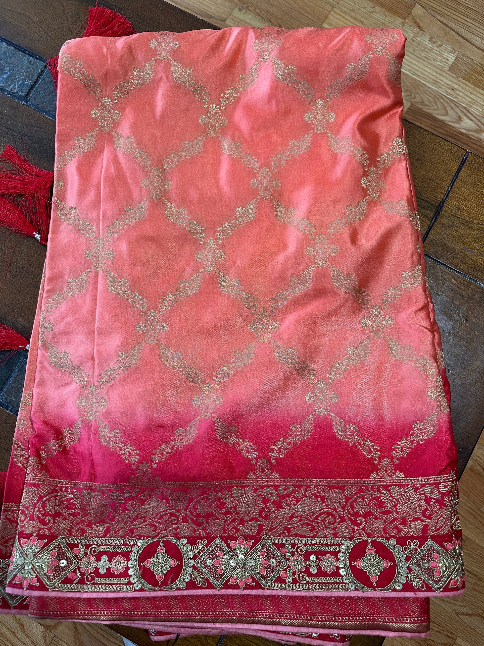 Banarsee Satin Silk Saree