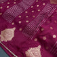 Maroon Banarsi Saree - 