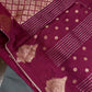 Maroon Banarsi Saree - 