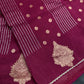 Maroon Banarsi Saree - 