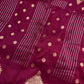 Maroon Banarsi Saree - 
