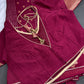 Maroon Banarsi Saree - 