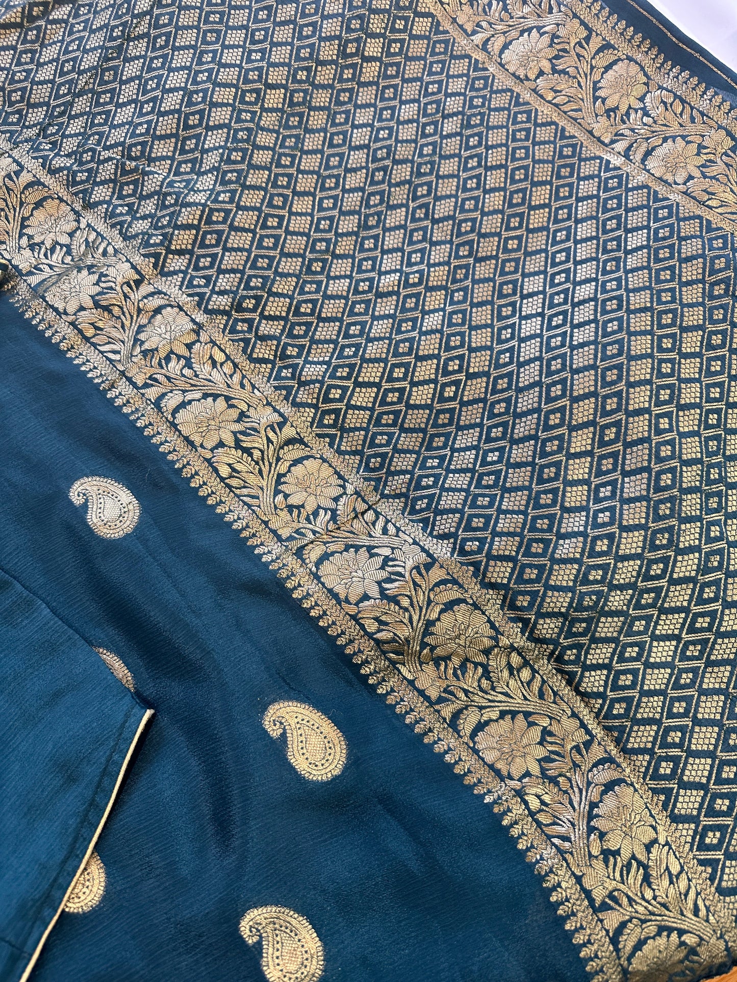 Georgette Blue Saree