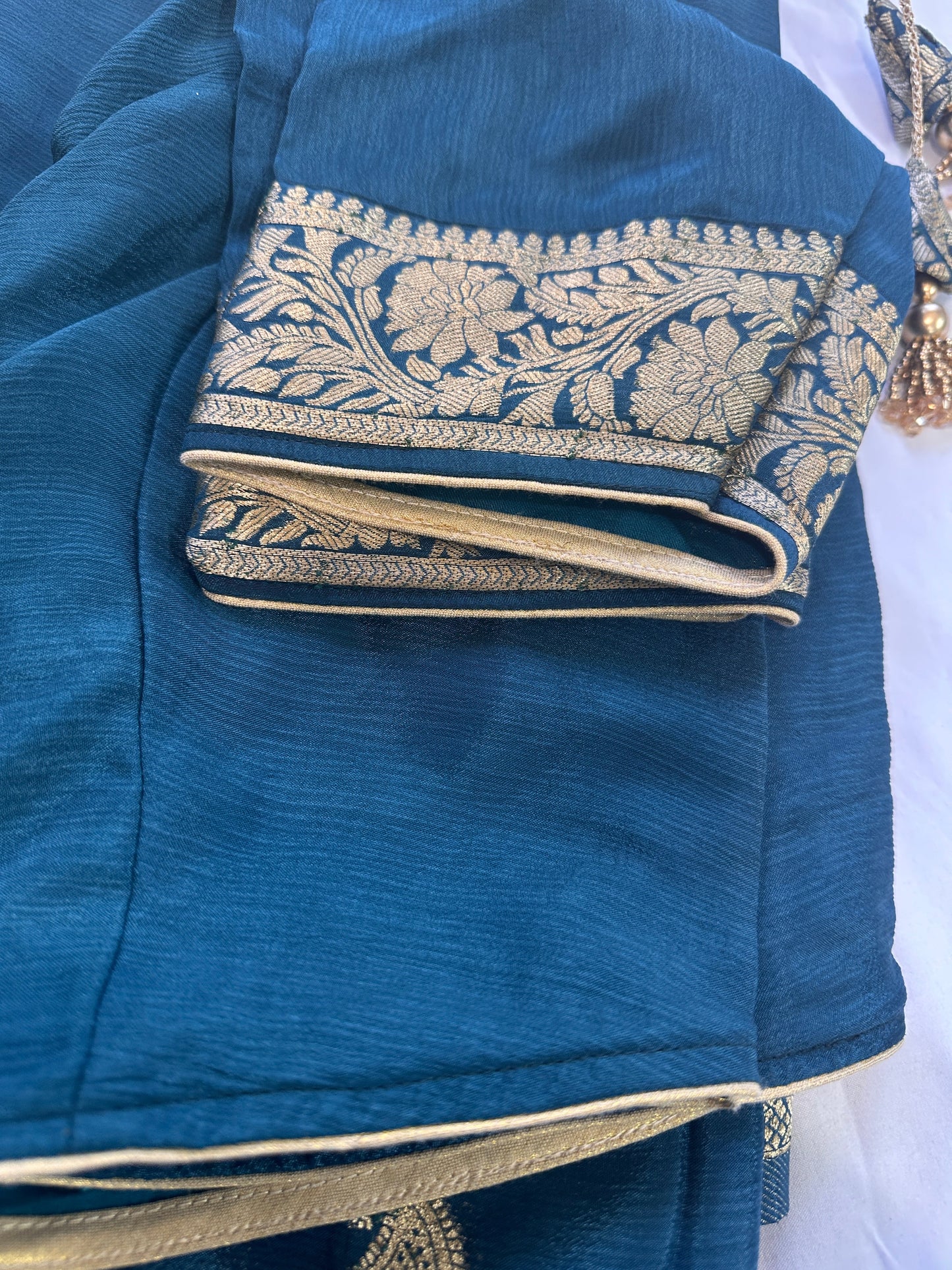 Georgette Blue Saree