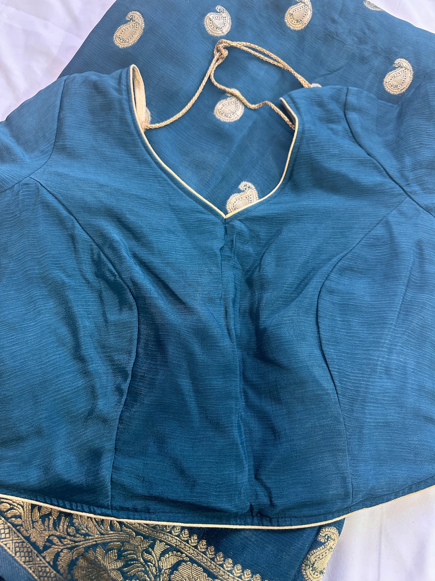 Georgette Blue Saree