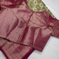 Soft Silk Green with Magenata Saree