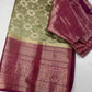 Soft Silk Green with Magenata Saree