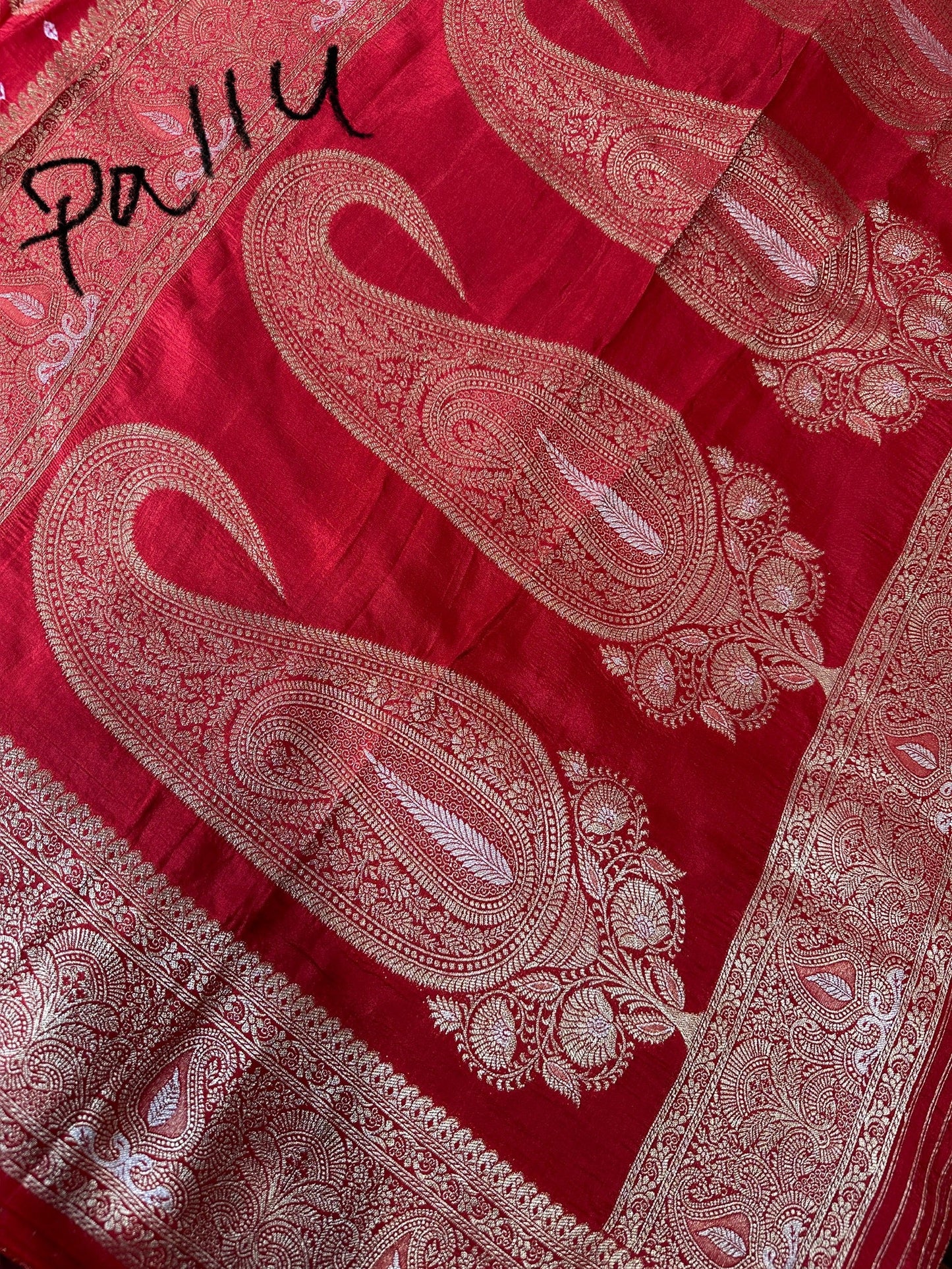 Pink Badhani Saree with Khadi Border