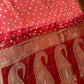 Pink Badhani Saree with Khadi Border