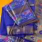 Pythani Border Yellow Blue Chanderi Saree