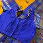 Pythani Border Yellow Blue Chanderi Saree