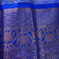 Yellow and Blue Semi Kuppdam Saree