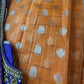 Yellow and Blue Semi Kuppdam Saree
