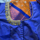 Yellow and Blue Semi Kuppdam Saree