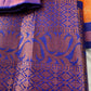 Yellow and Blue Semi Kuppdam Saree