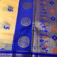 Light Yellow Chanderi Pythani Border Saree