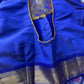 Light Yellow Chanderi Pythani Border Saree