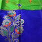 Green Chanderi Pythani Border Saree