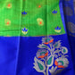 Green Chanderi Pythani Border Saree