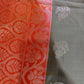 Venkatgiri Green Orange Semi Silk Saree
