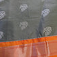 Venkatgiri Green Orange Semi Silk Saree