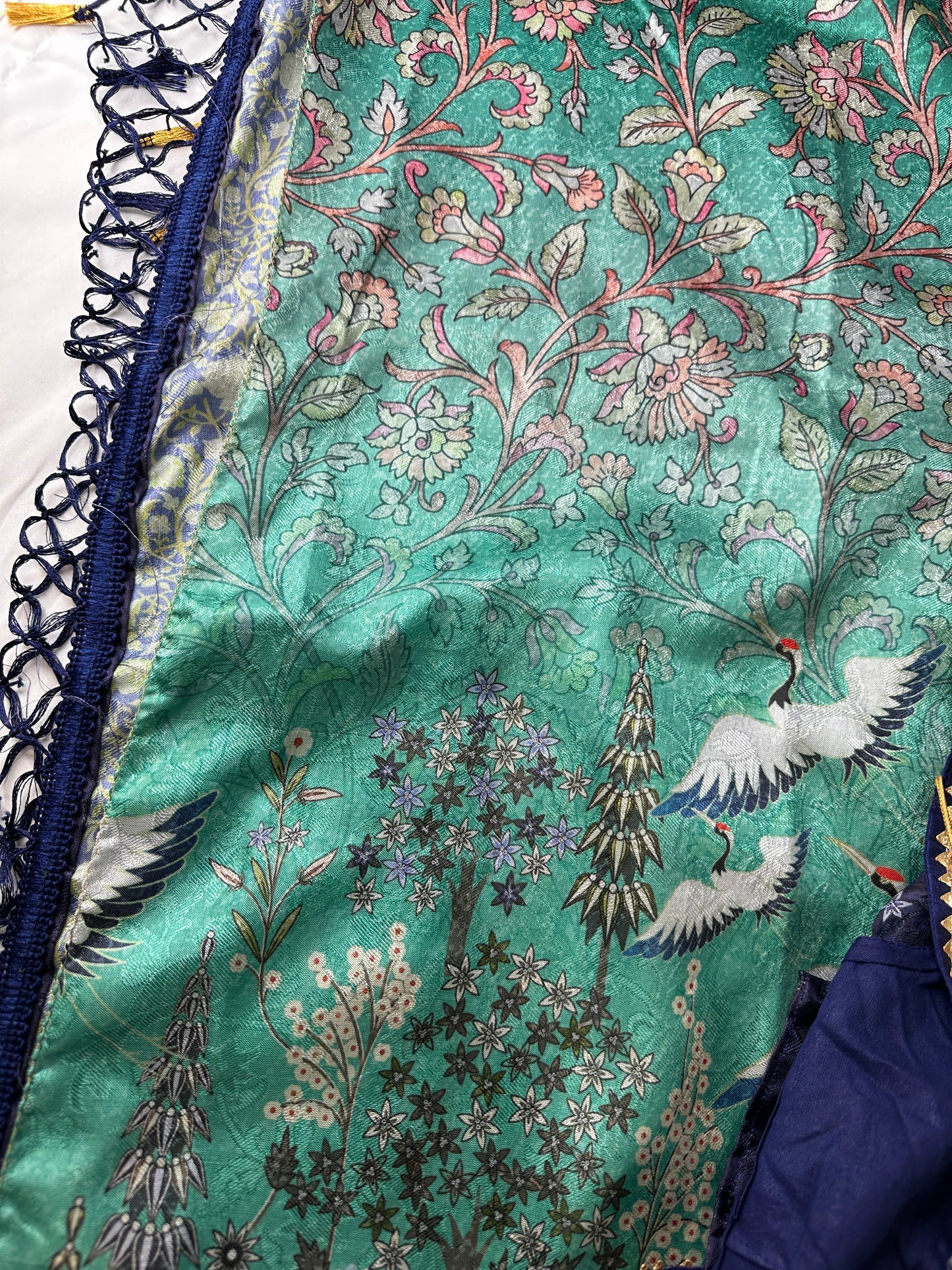Green Soft Semi Silk Kalamkari Saree