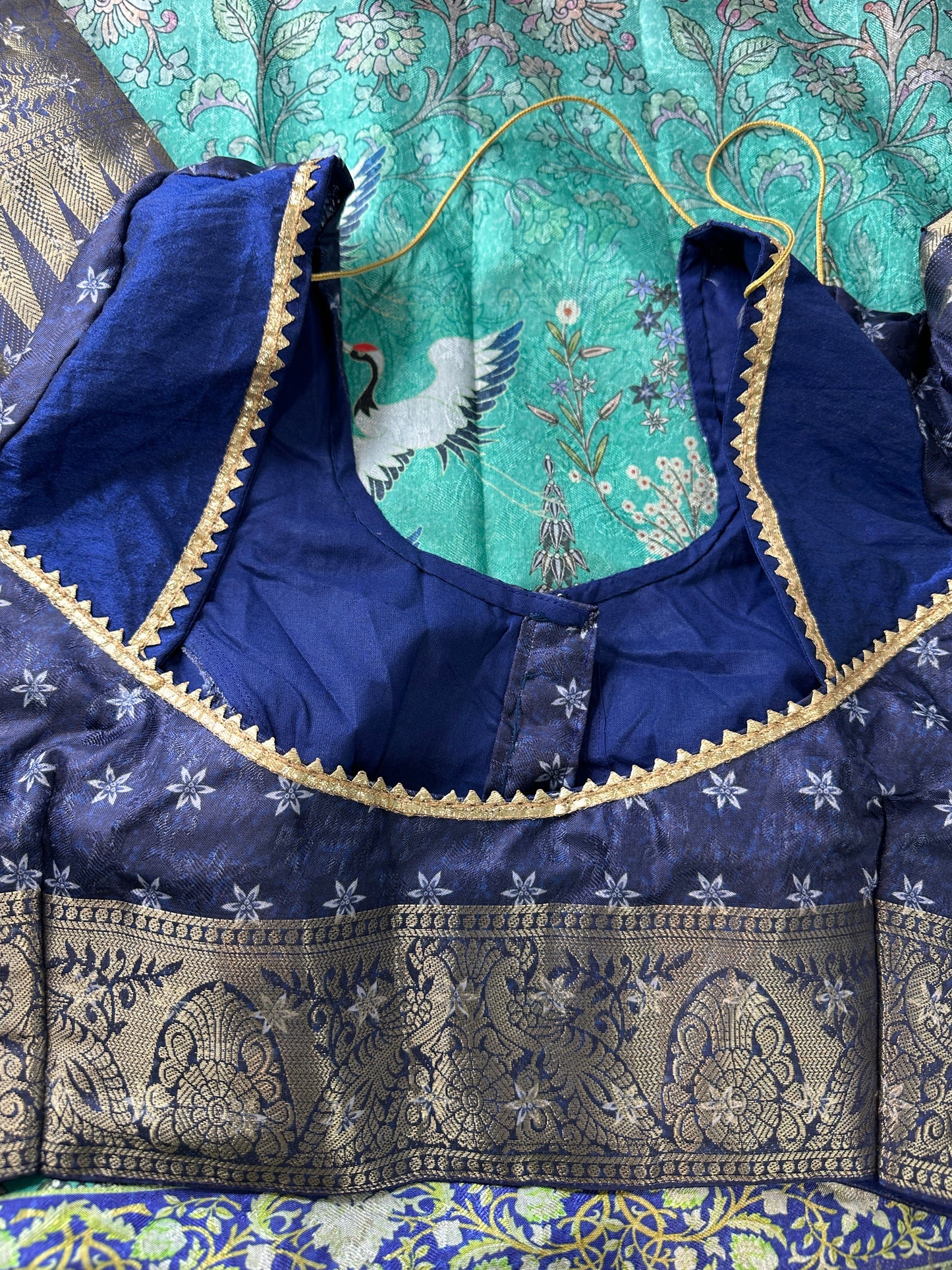 Green Soft Semi Silk Kalamkari Saree