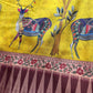 Green Soft Semi Silk Kalamkari Saree