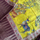 Green Soft Semi Silk Kalamkari Saree