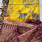 Green Soft Semi Silk Kalamkari Saree