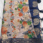 Semi Silk Linen Printed Saree