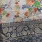 Semi Silk Linen Printed Saree