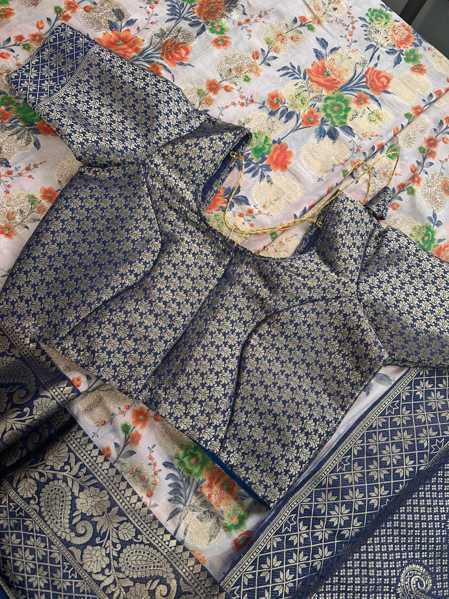 Semi Silk Linen Printed Saree
