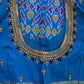 Brown Double Ikkat Pochampally Pure Silk with Pattu Border