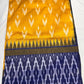 Yellow and Blue Double Ikkat Pochampally Pure Silk