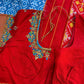 Blue Double Ikkat Pochampally Pure Silk Saree