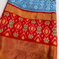 Blue Double Ikkat Pochampally Pure Silk Saree