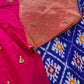 Blue Double Ikkat Pochampally Pure Silk
