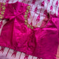 Pink Ikkat Pochampally Pure Silk