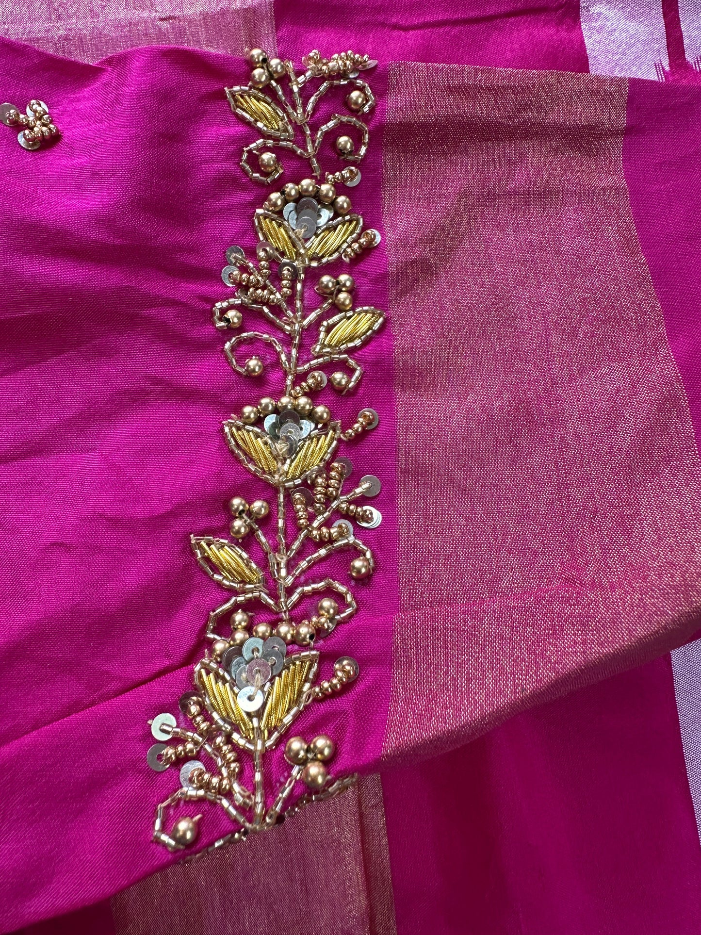 Pink Ikkat Pochampally Pure Silk