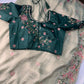 Fancy Georgette Shimmer Pista Green Saree