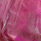 Self Zari Weaving Pink Semi Silk Saree