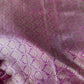 Self Zari Weaving Pink Semi Silk Saree