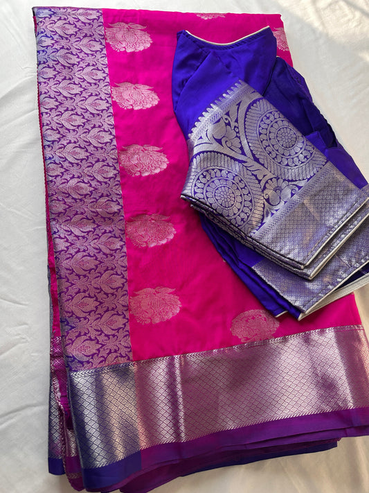 Pink Venkatgiri Soft Handloom Silk